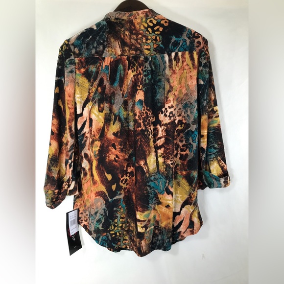 Cocomo Blouse floral, V-Neck Size M - Picture 6 of 6